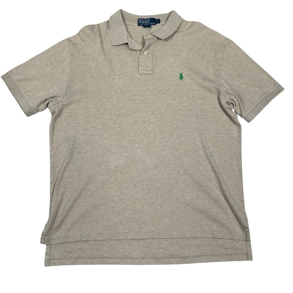 Vintage Polo Ralph Lauren Polo Shirt Mens Large Pony Logo Green Made In USA 90sā